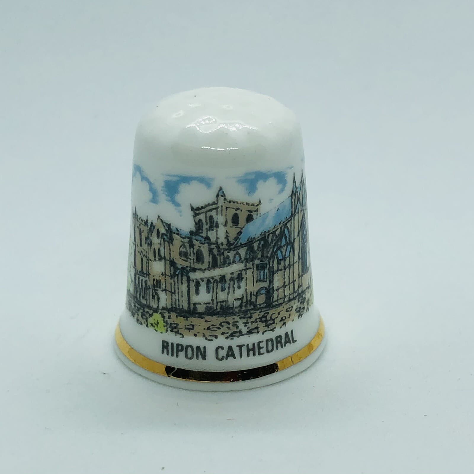 Souvenir Ripon Cathedral Fine England Bone China Thimble