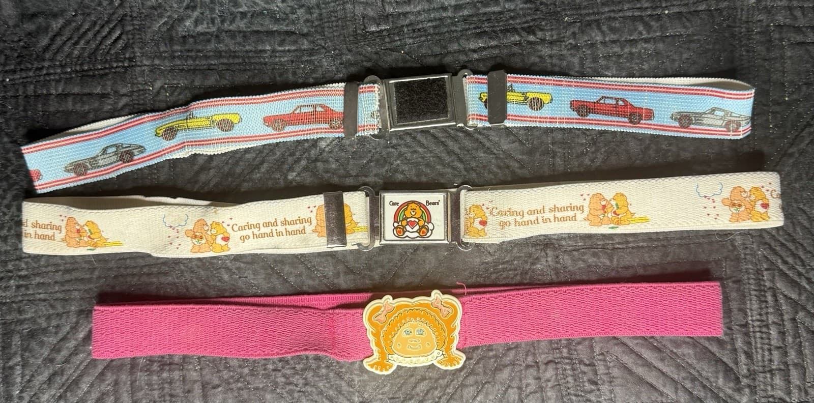 VTG 1982 Magnet Care Bears Tender Heart Friend Belt 1984 Cabbage Patch Kids Adj