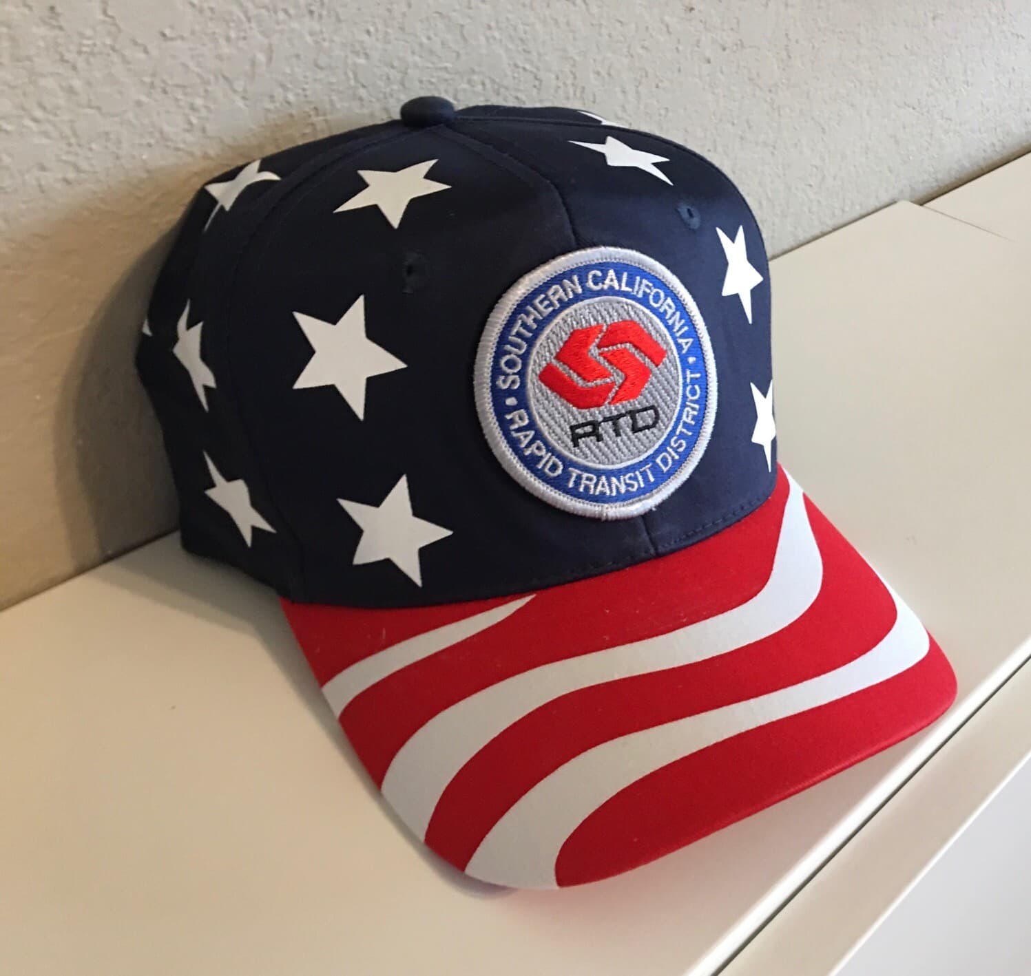 Cap/Hat-Southern California Rapid Trans. District (SCRTD) #22345- Flag hat-NEW