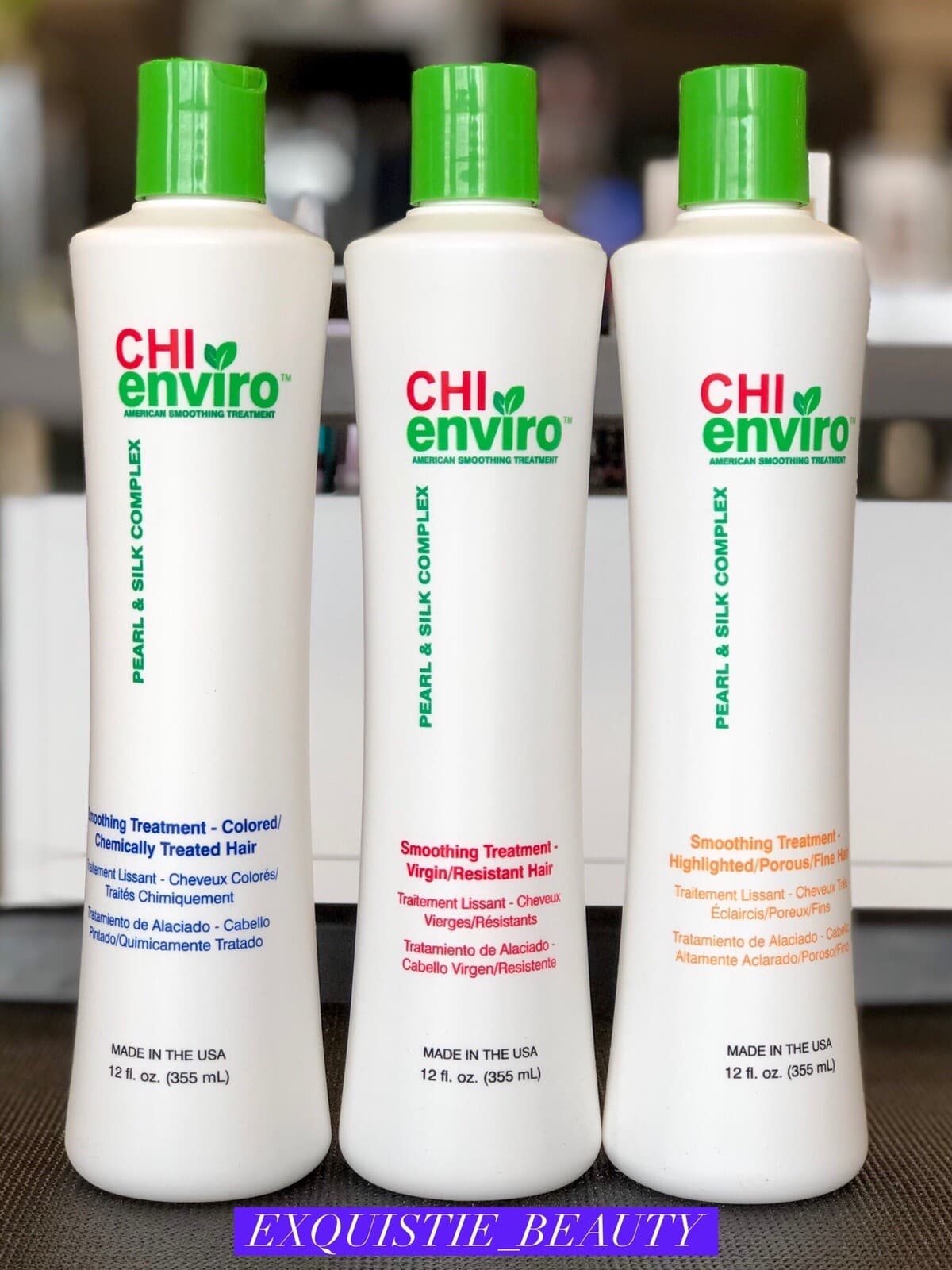 Chi Enviro Smoothing treatment highlight, colored, virgin, Shampoo, You choose.