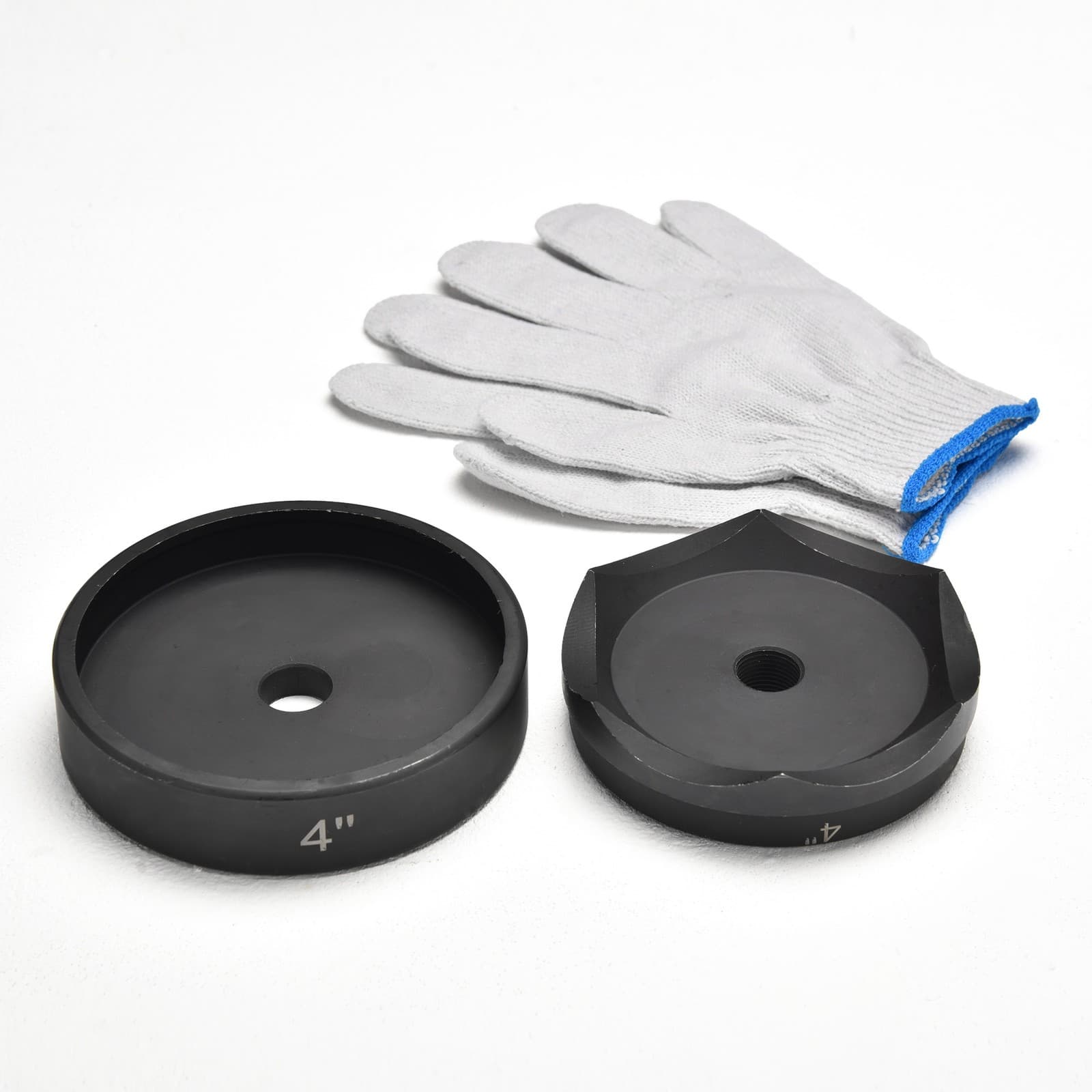 Yessources 4" Hydraulic Knockout Punch Die Mold for Hole Cutter 3/4"-16UN Thread