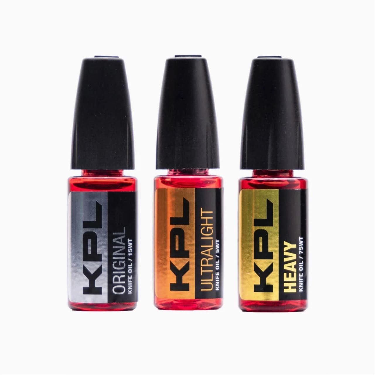 KPL Knife Pivot Lube Triple Combo Pack - 10 ML Each- Ultralight, Original, Heavy