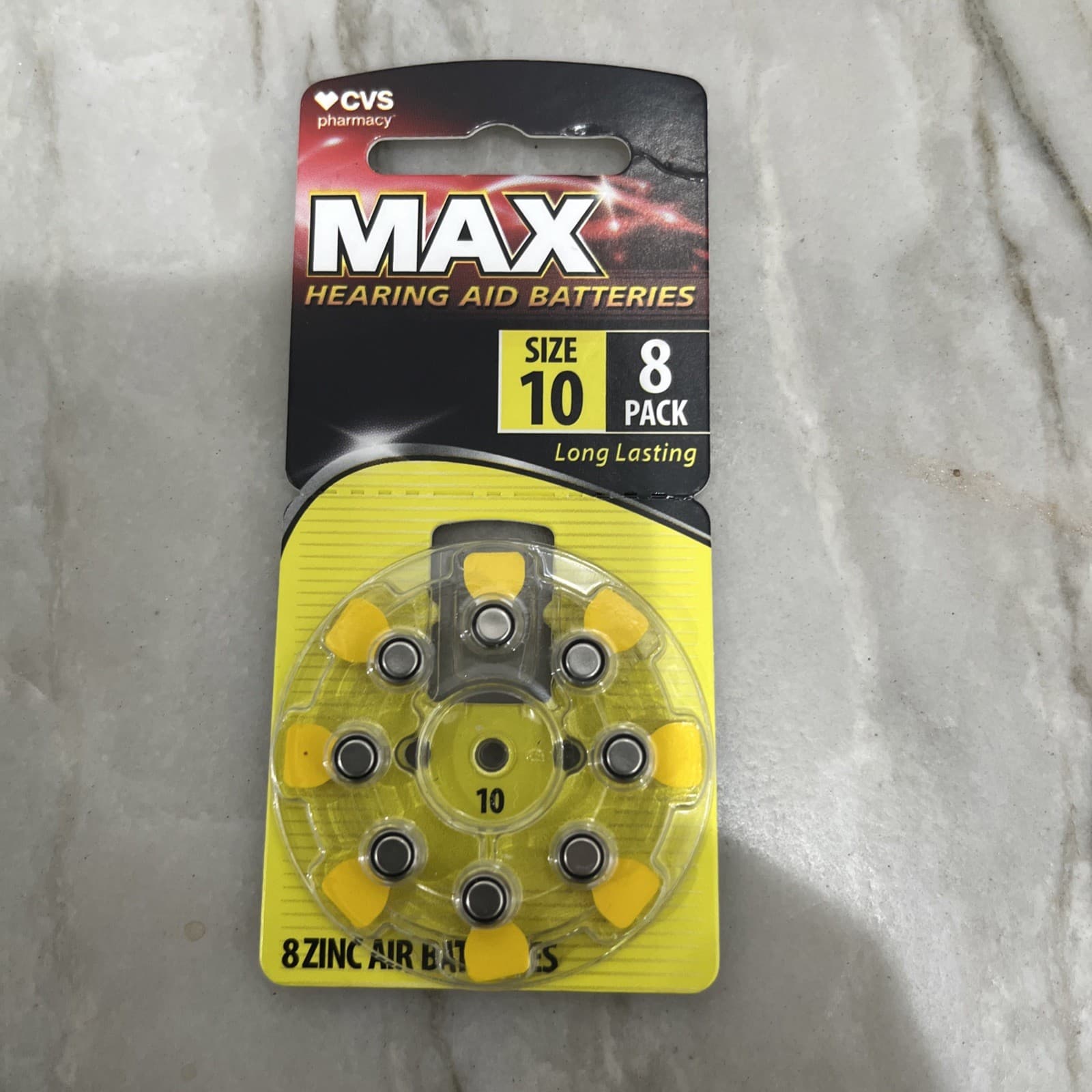 8 Pk CVS Max Hearing Aid Batteries Size 10 Exp May 2027