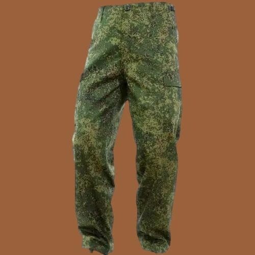 RUSSIAN DIGITAL CAMOUFLAGE PANTS MILITARY BDU CARGO 6 POCKET FATIGUE TROUSERS