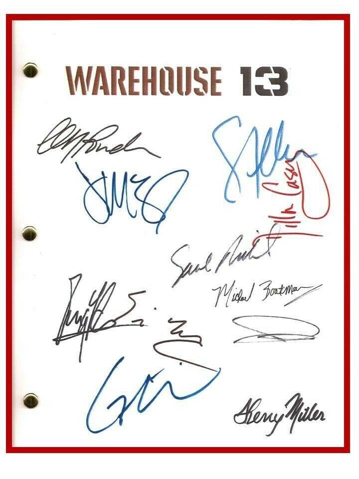 WAREHOUSE 13 SIGNED SCRIPT RPT EDDIE MCCLINTOCK JOANNE KELLY SAUL RUBINEK