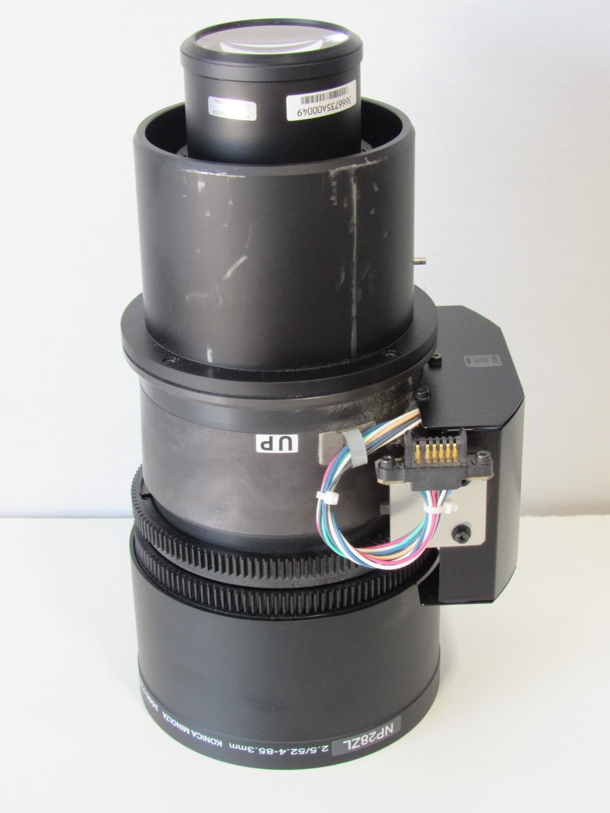 NEC NP28ZL Powered Zoom Lens 2.5/52.4-85.3mm P/N 3666-730 Tested Working