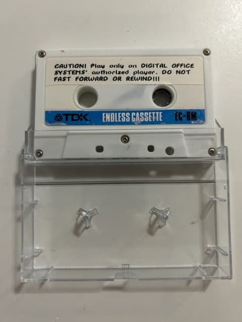 TDK EC-6M 6 MINUTE ENDLESS LOOP CASSETTE - USED, LOT OF 6 TAPES