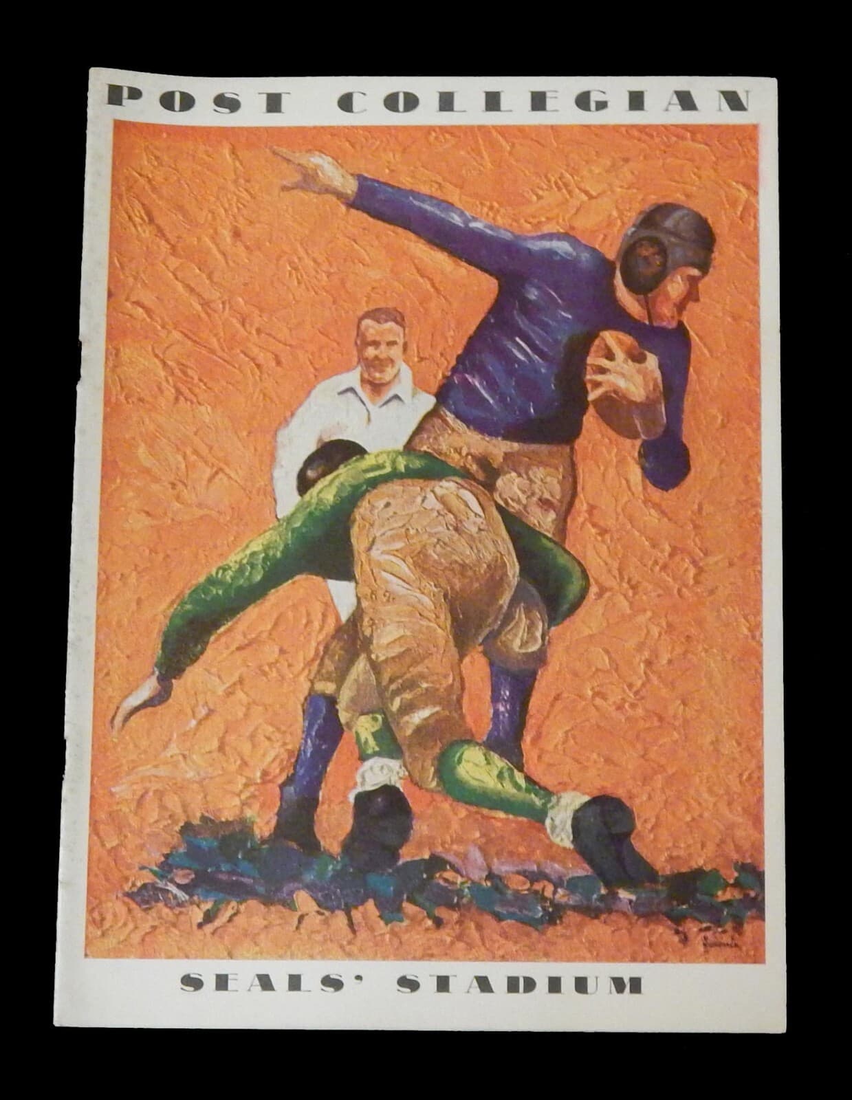 1934 PACIFIC FOOTBALL LEAGUE PROGRAM SC MAROONS CALIFORNIA GIANTS SEALS STADIUM