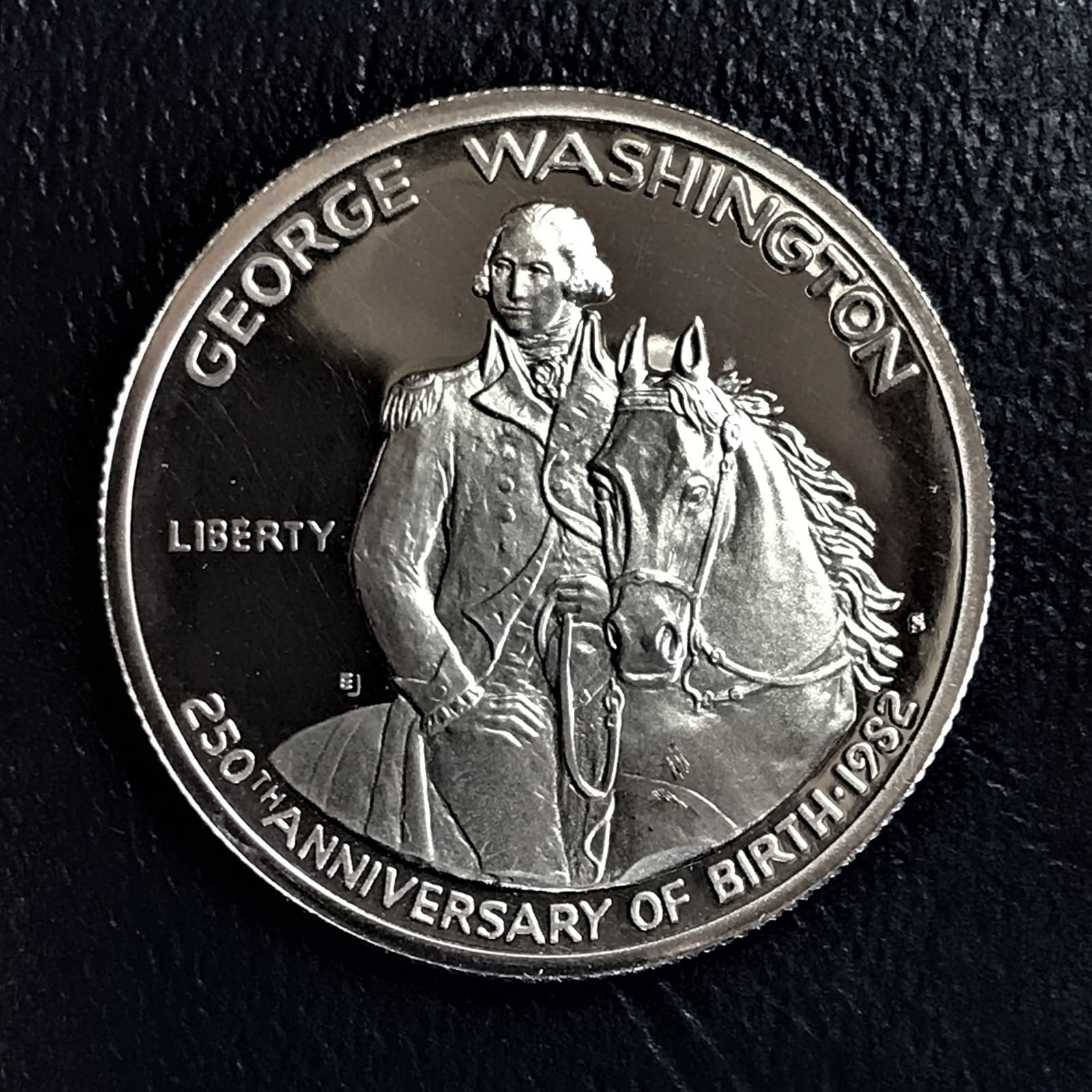 1732 - 1982 S Washington 250th Comm Proof 90% Silver Half Dollar & COA - no box