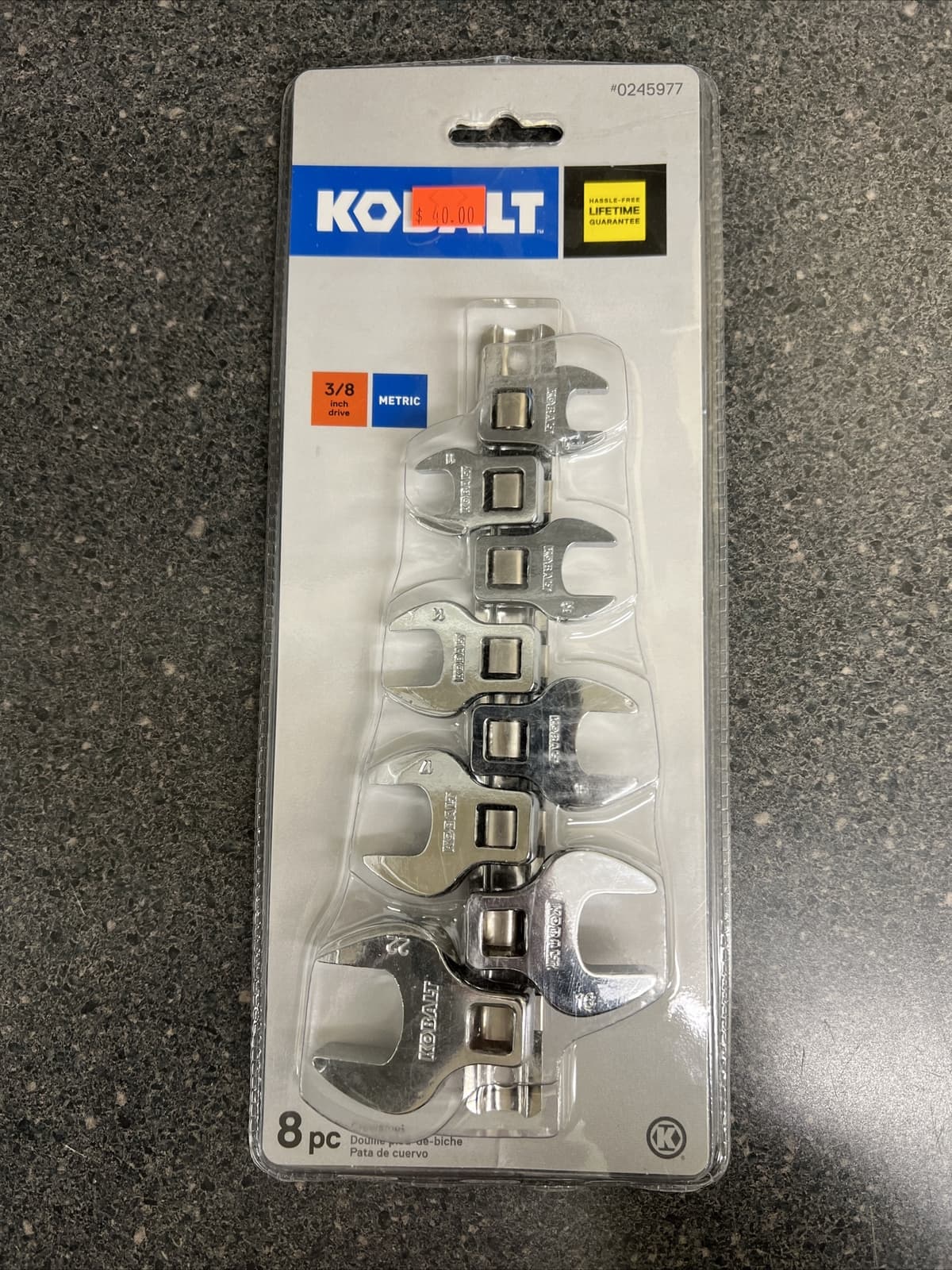 8-Piece Metric Crowfoot Combination Wrench Set