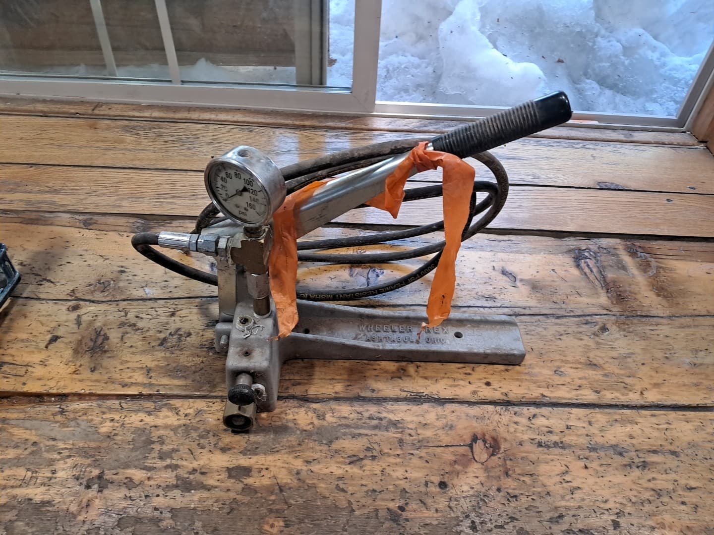 Wheeler Rex Hand Operated Hydrostatic Test Pump 615 Os182