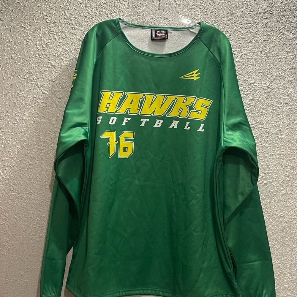 Hawks Green Softball Jersey