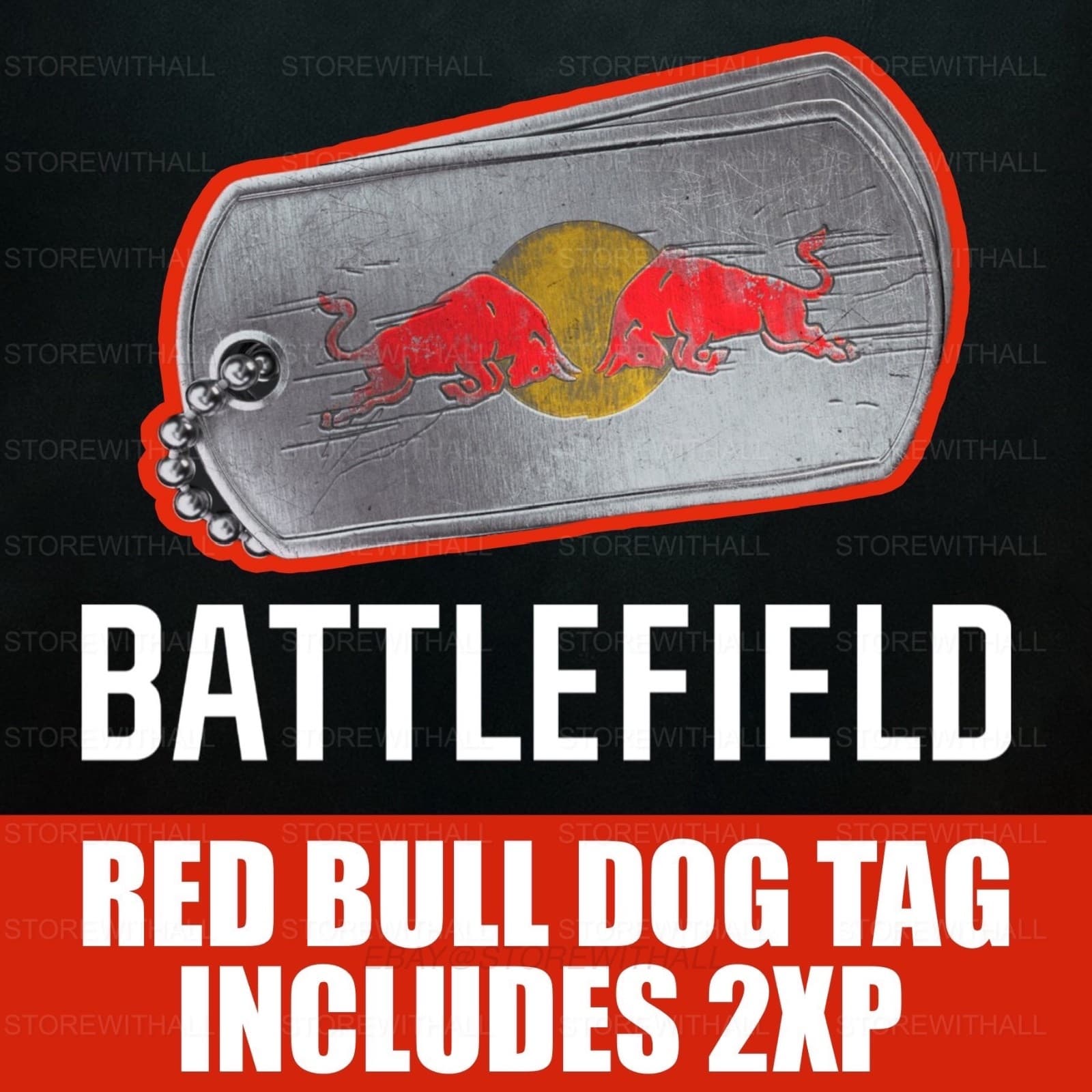 Battlefield 6 - Red Bull Dog Tag & 2XP | BF6 - PS5/ Xbox / PC