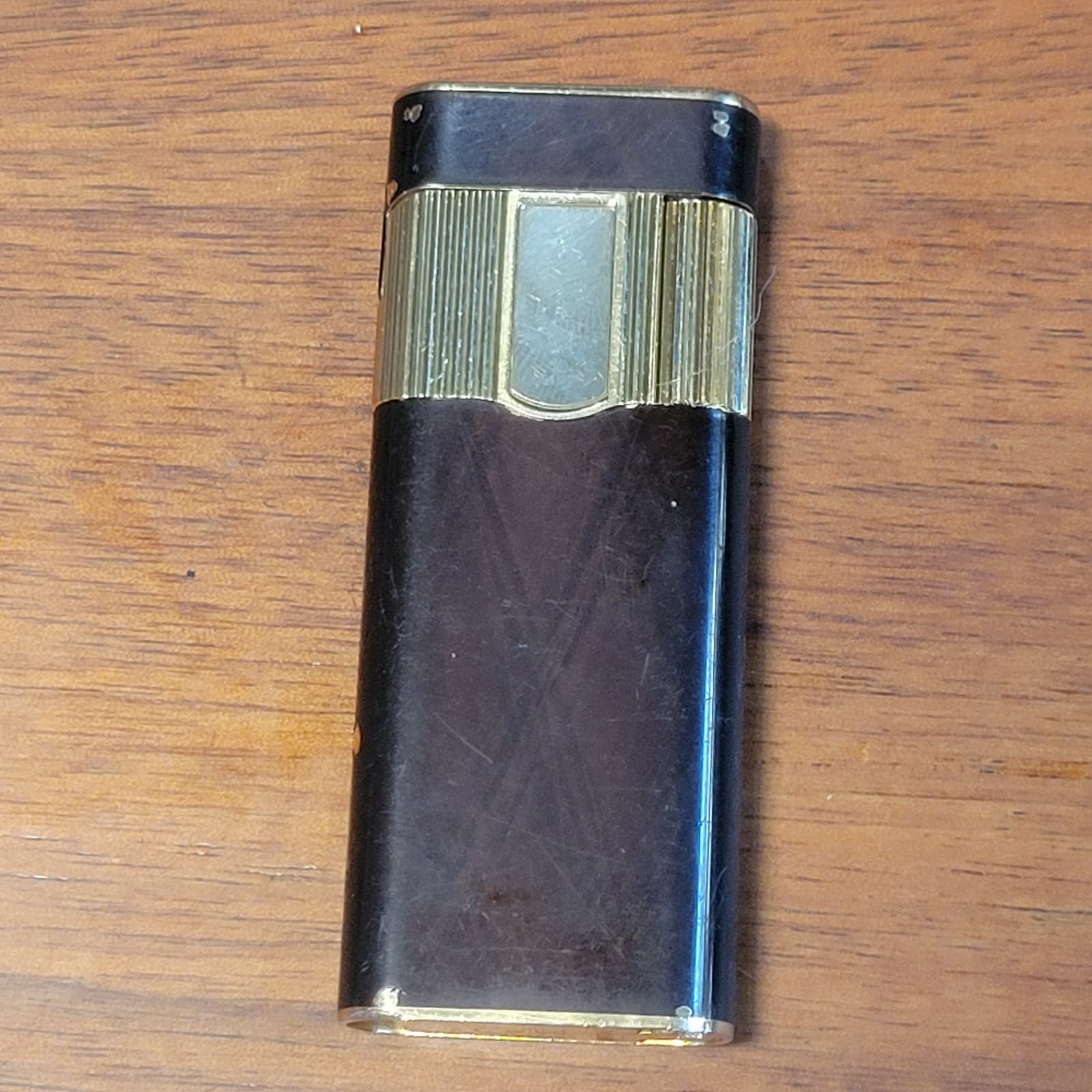 Vintage Colibri Spin Lighter Japan Vintage Collectible Gold Untested