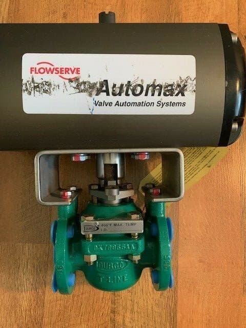 Durco Flowserve T41 T-Line Plug Valve 1" 150# Automax Actuator B115S07 *NEW*