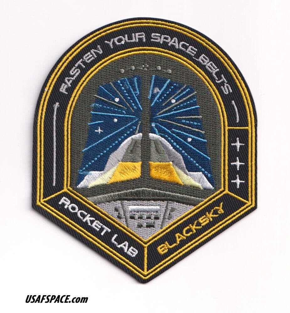 Authentic ROCKET LAB 58 'Fasten Your Space Belts' SATELLITE SPACE Mission PATCH