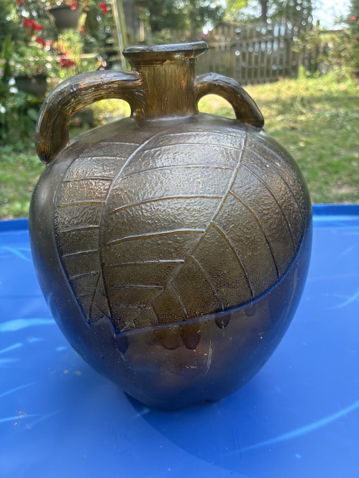 Vintage White House Apple Cider Vinegar Glass One Gallon Bottle