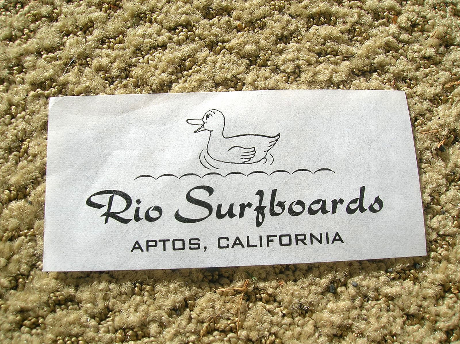 Vintage 1960s surfing surfboard longboard rio aptos cali laminate rare duck surf