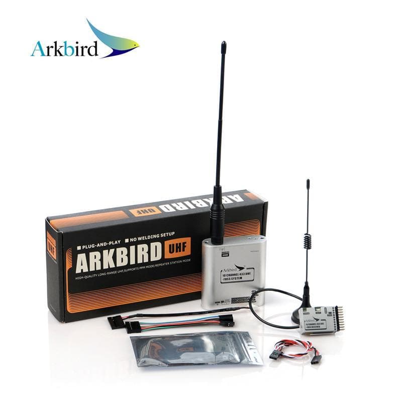 Arkbird 433MHz Transmitter Receiver PPM PWM RSSI Repeater 10CH FPVUHF FHSS Model