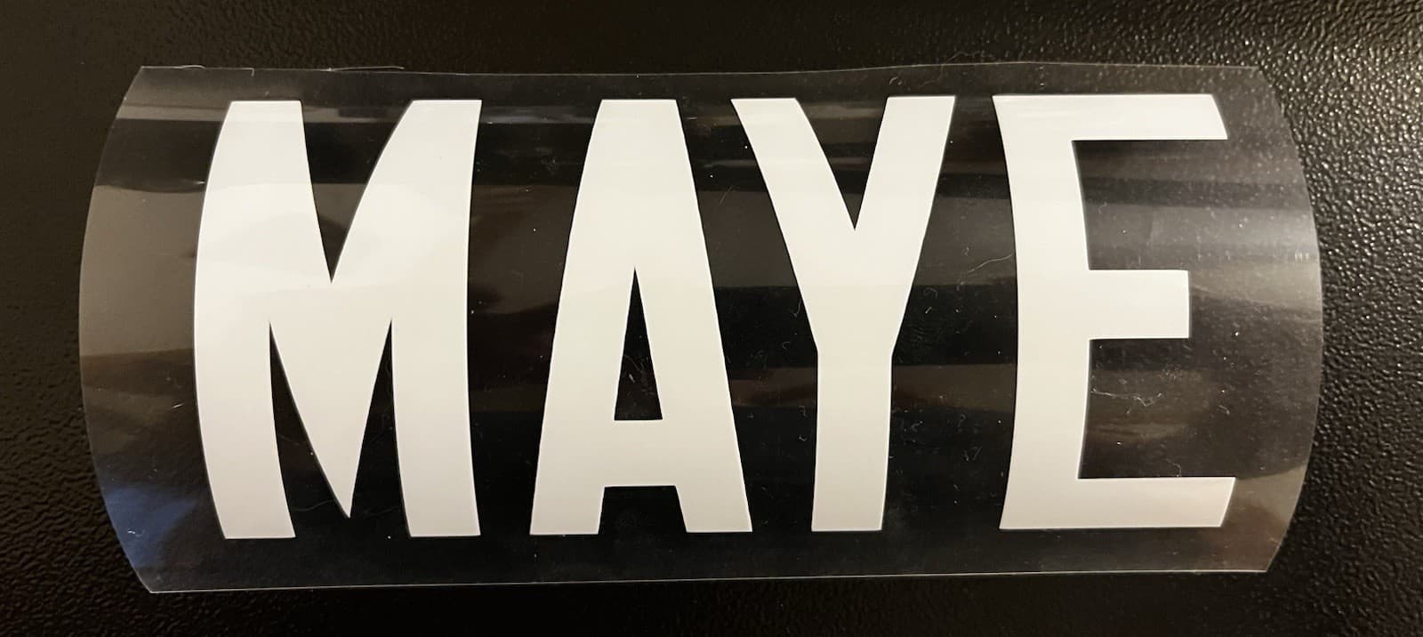 Iron on Drake Maye namebar for Navy Blue Patriots Jersey