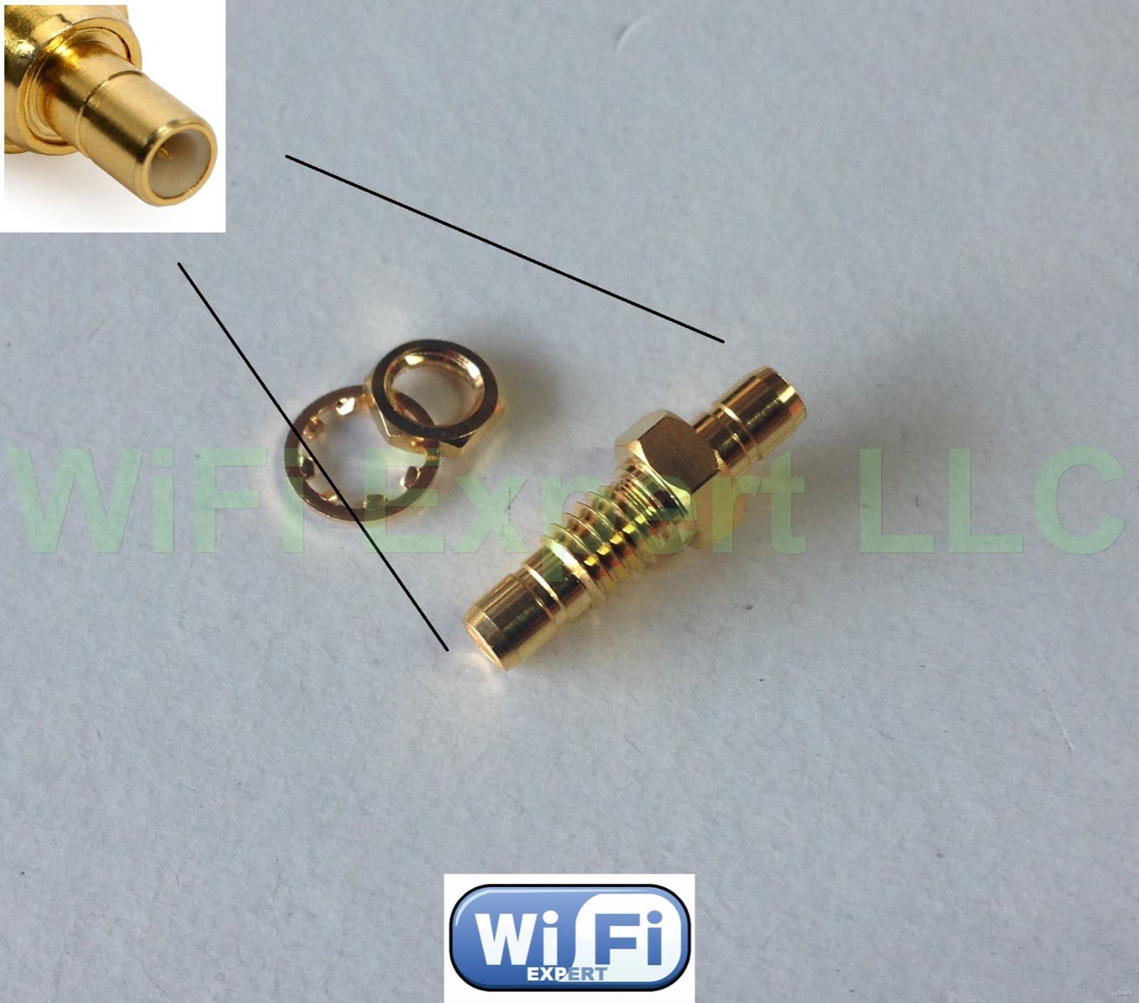 1 SMB Male to Male Bulkhead plug RF Coax Connector Adapter Connect 2 SMB Females