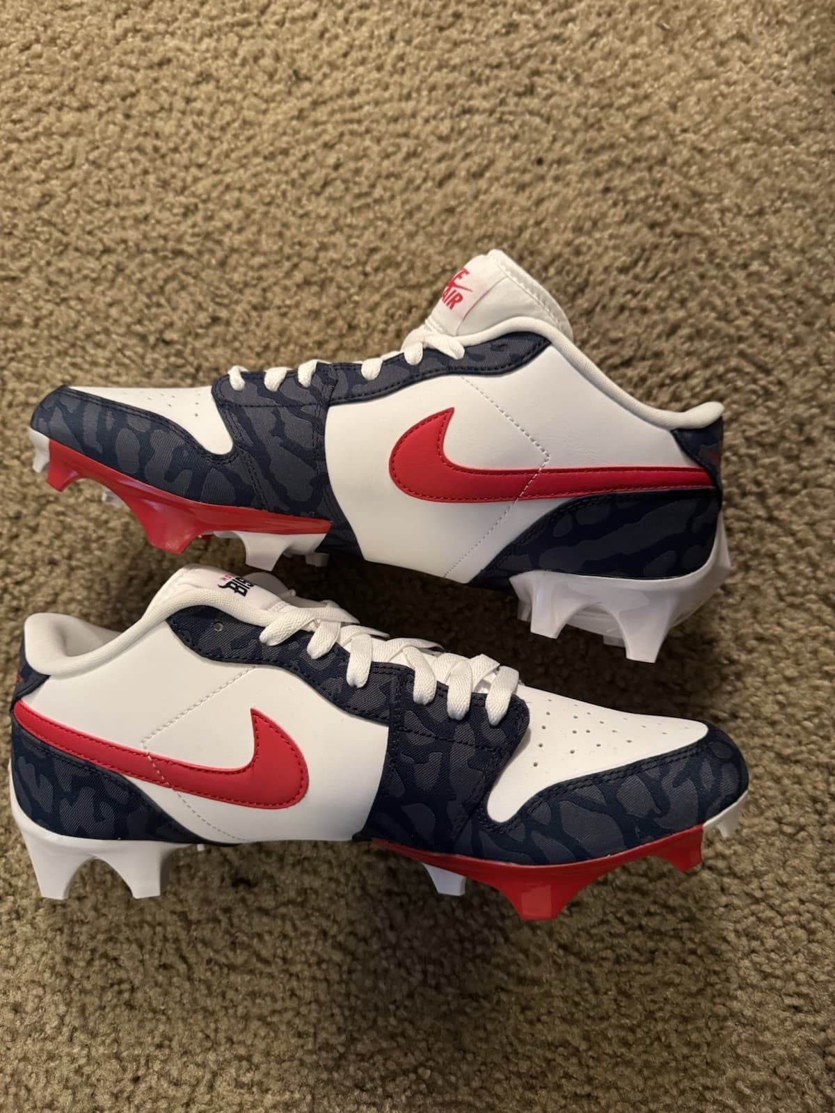2025 Jordan 1 Low cleats Howard University PE Size 11