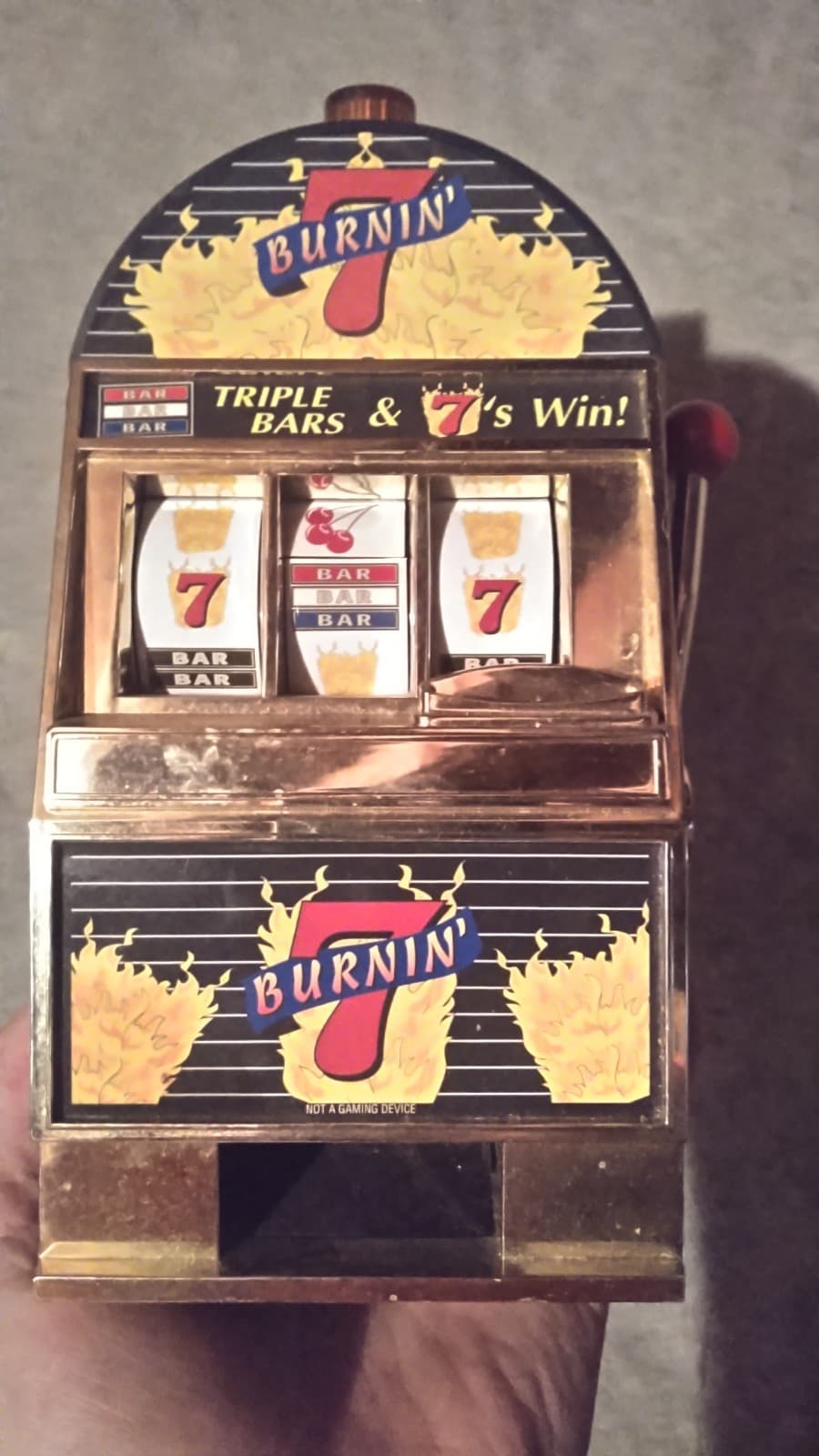 Burnin' 7 Toy Slot Machine