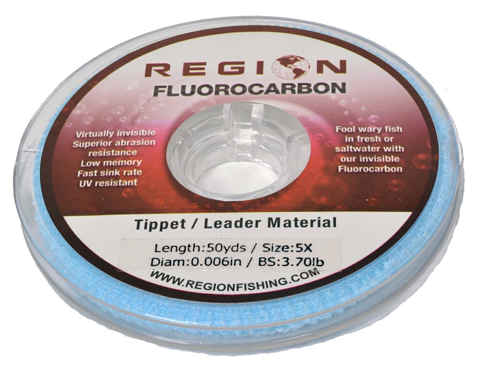 50yd Fluorocarbon Fly Fishing Tippet Ultra Clear 0X, 1X, 2X, 3X, 4X, 5X, 6X, 7X