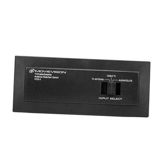 3-Position Antenna Switch Box with 3 Inputs & 1 Output for TV/AUX-SAT/Cable