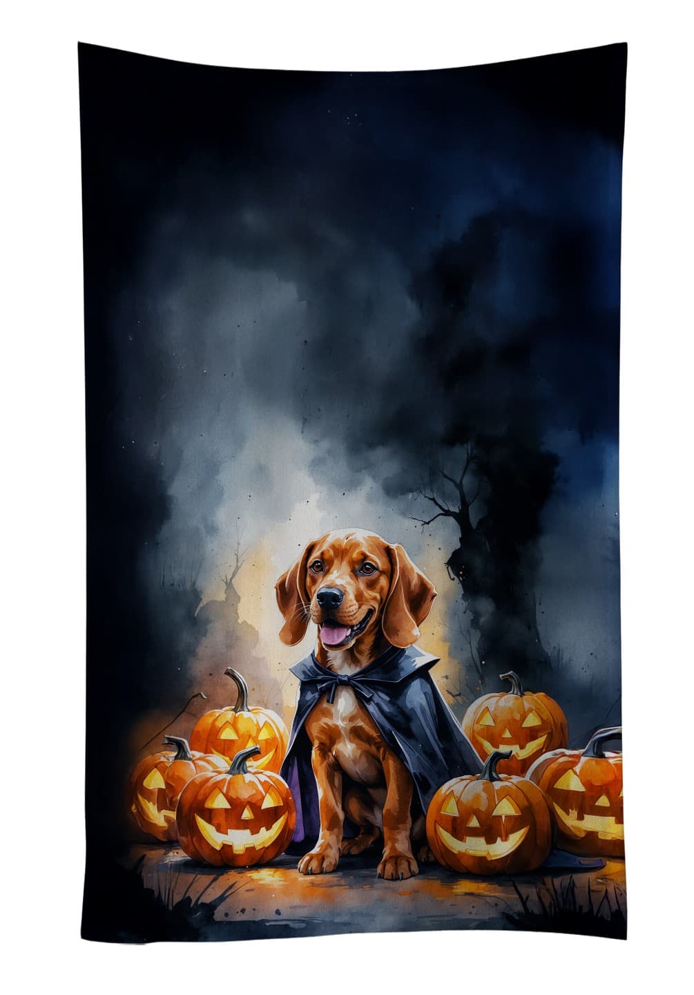 Vizsla Puppy Halloween Kitchen Towel DAC8454KTWL