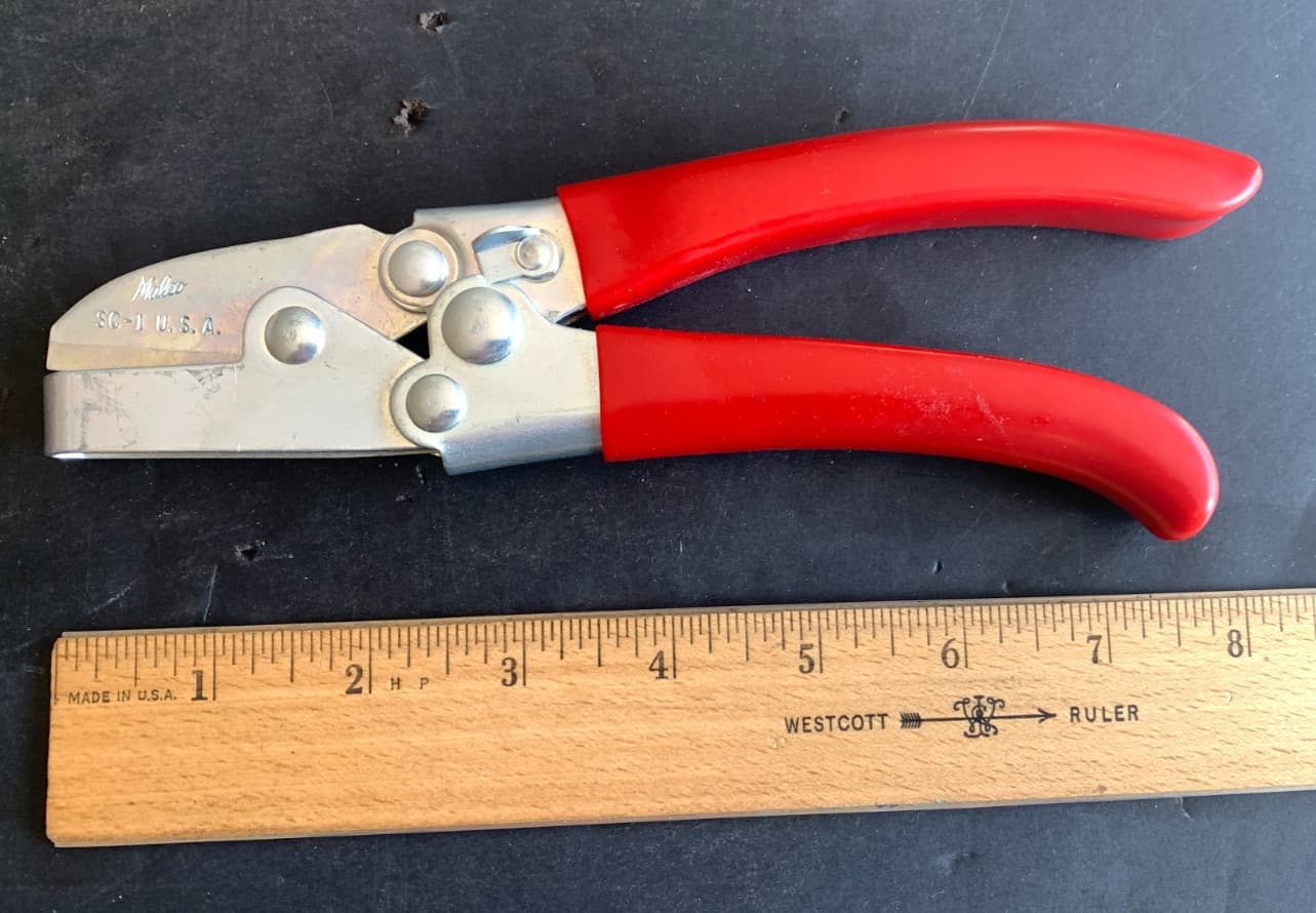 MALCO TOOLS DUCT CRIMPER SC-1, 8” LONG EXCELLENT CONDITION MADE IN USA