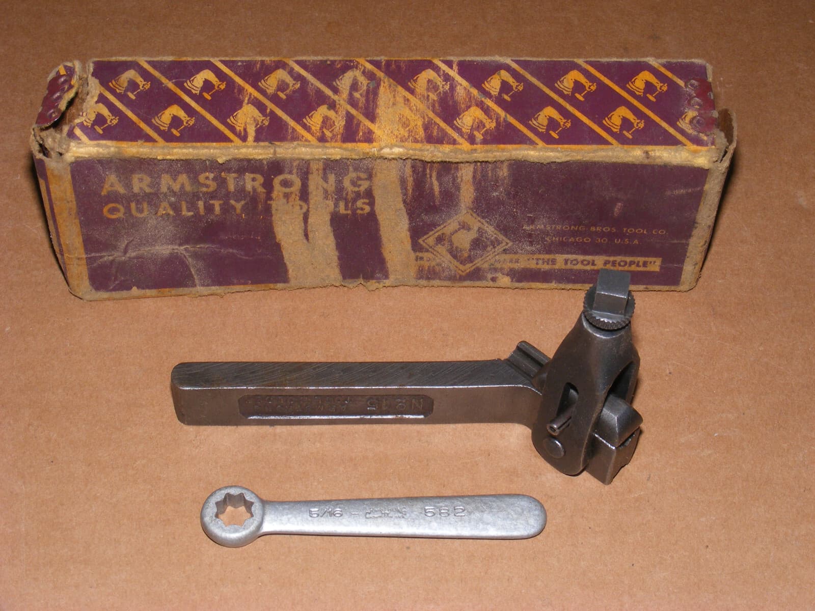 Armstrong No. 15 Boring Bar Tool Holder w/ Wrench