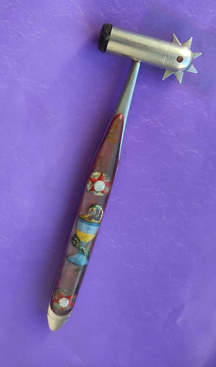 1970s Unique Vintage Medical Reflex Hammer Vintage Reflex Neurological Hammer