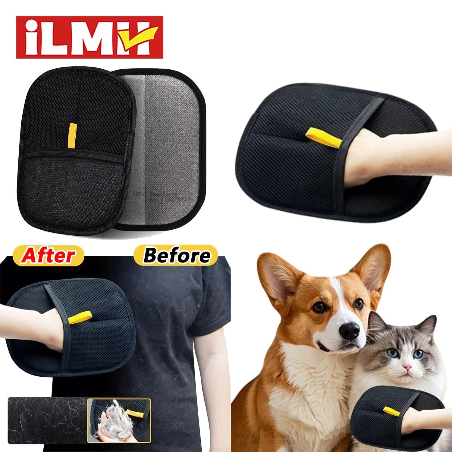 Glove Cat Grooming Gloves Cat Hair Remover 2025 New Pet Dog Hair Remover LOT