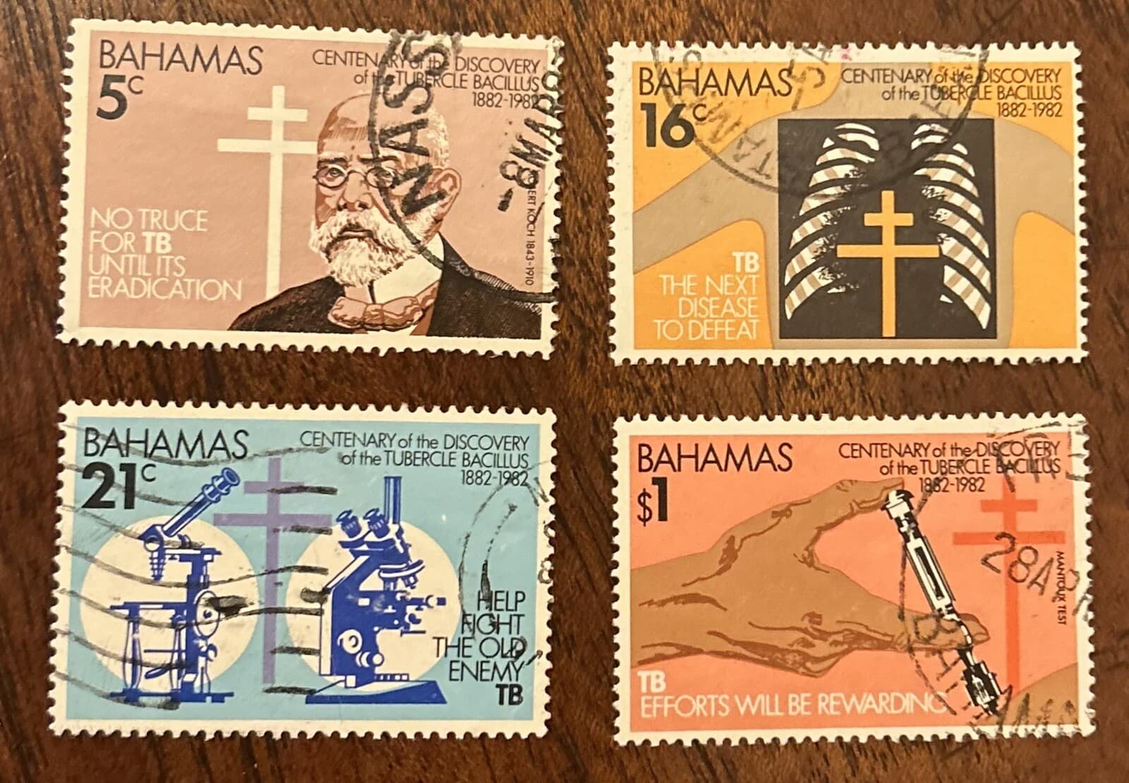 Bahamas: 1982: Complete set of 4 used, SC# 505-508, as shown, Lot #13-01277