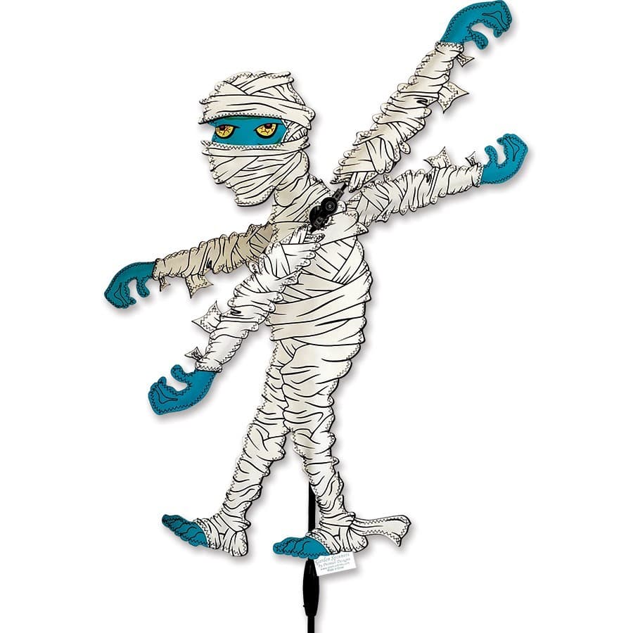 Halloween Mummy Whirligig Wind Spinner 21"