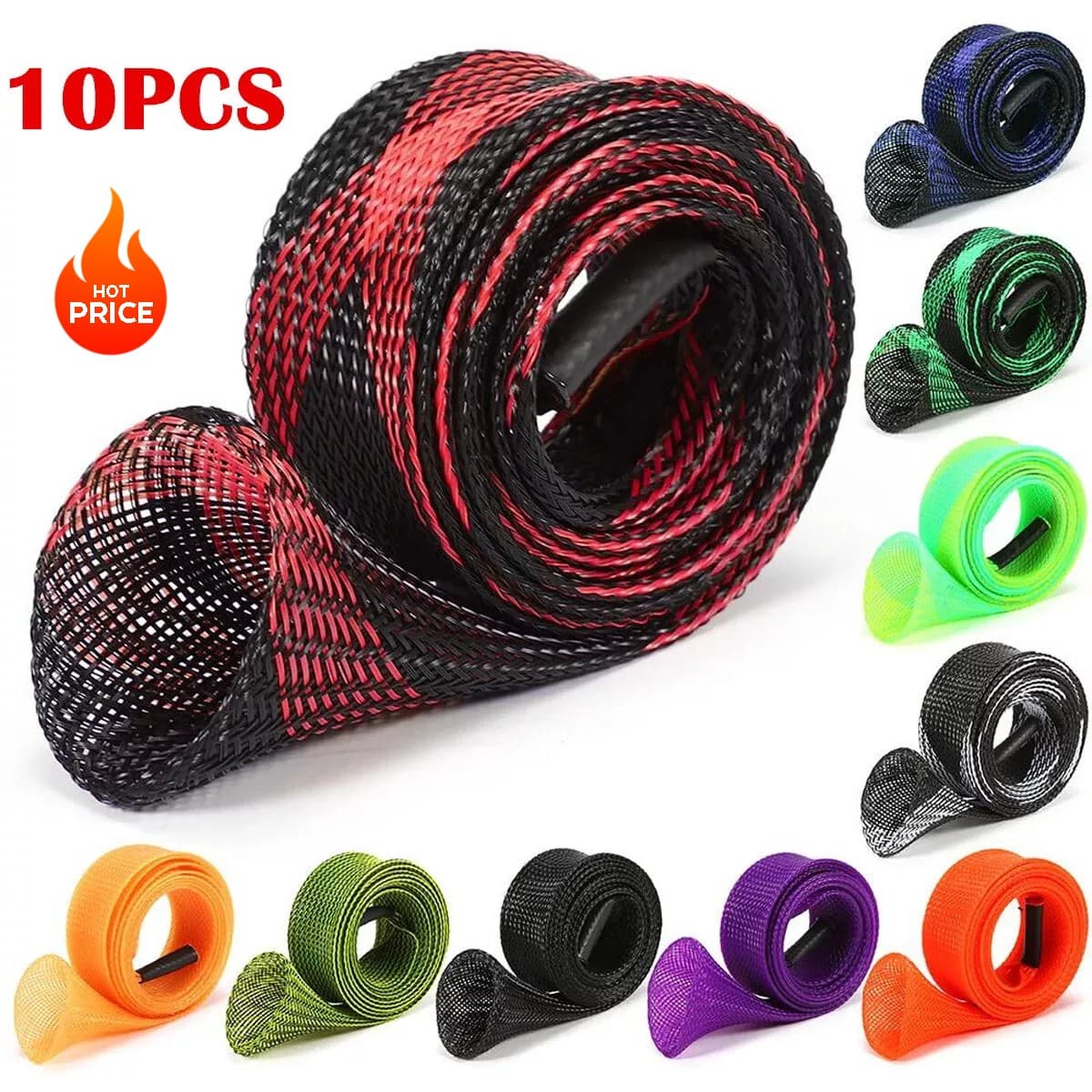 10PCS Fishing Rod Sleeve,Rod Socks for Fishing Poles, Fishing Rod Sleeves Sock C