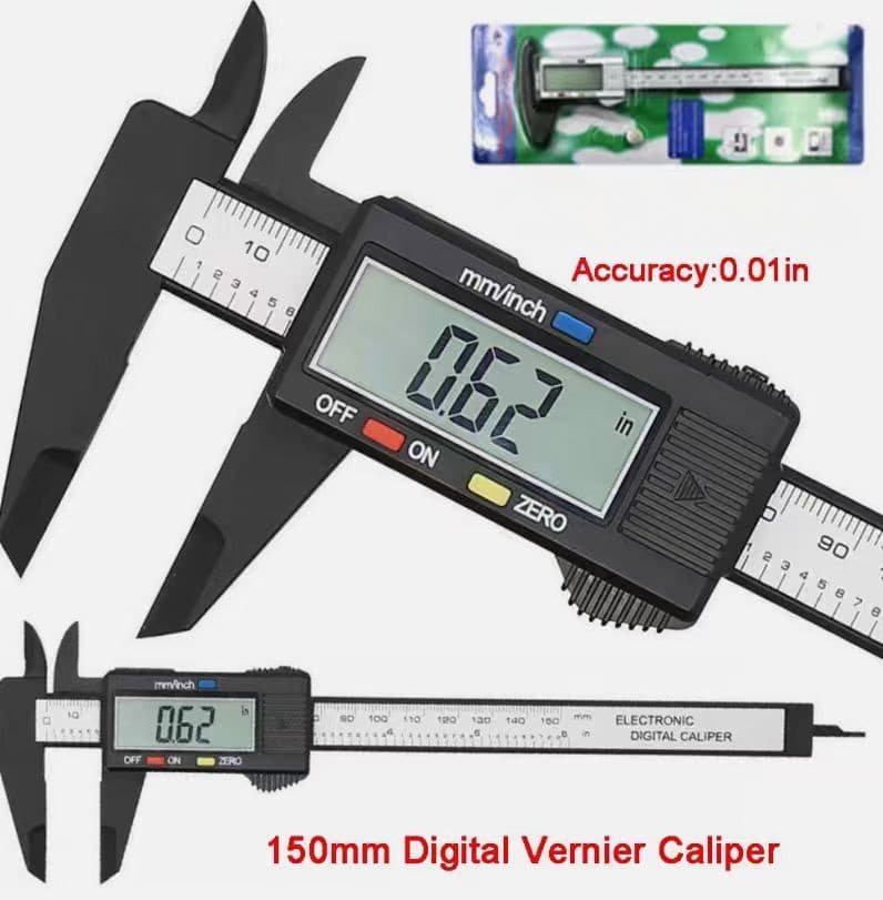 6" 150mm Digital Caliper Micrometer LCD Gauge Vernier Electronic Measuring Tool