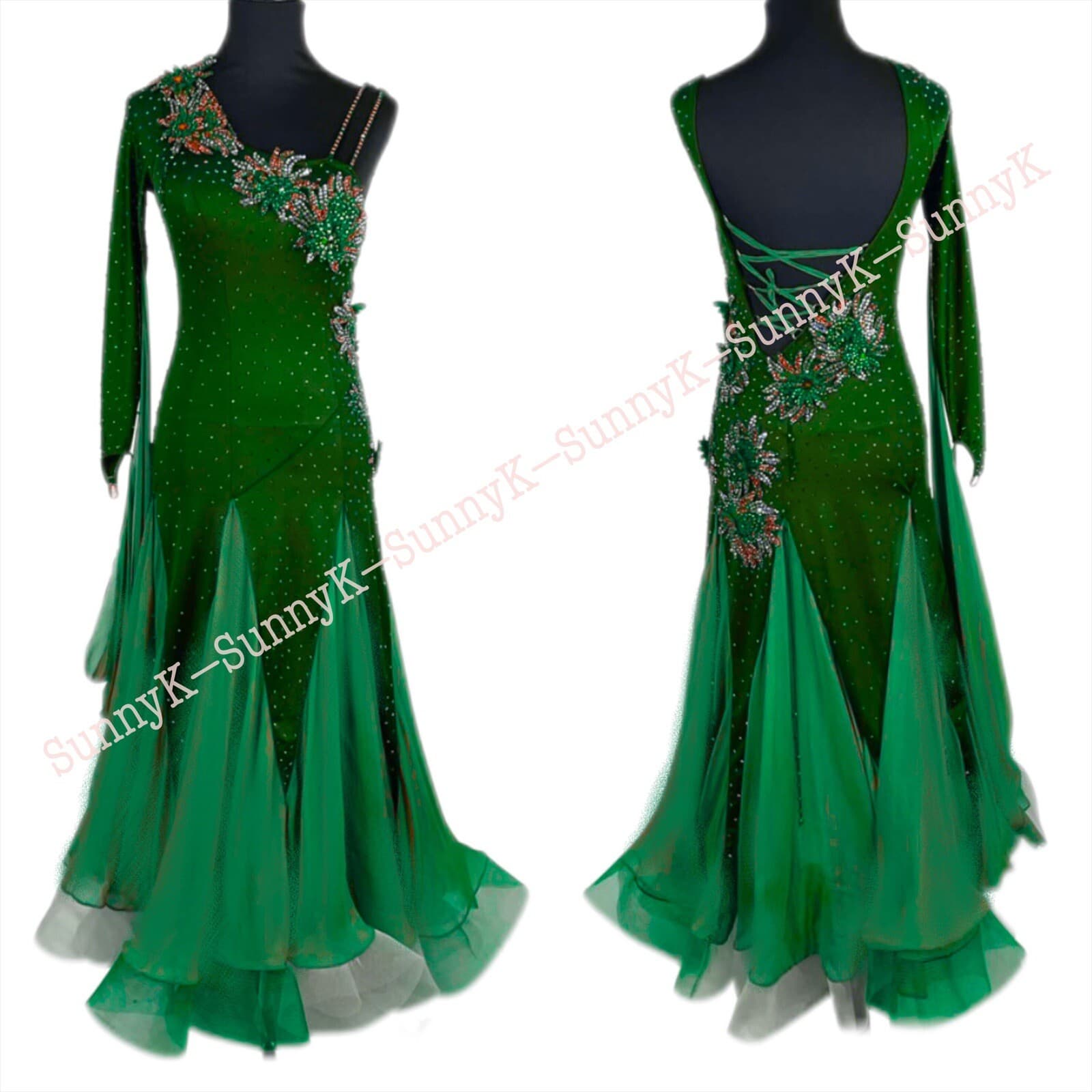 Handmade Dance Dress/Standard Ballroom Competition Dress smooth Waltz Tango