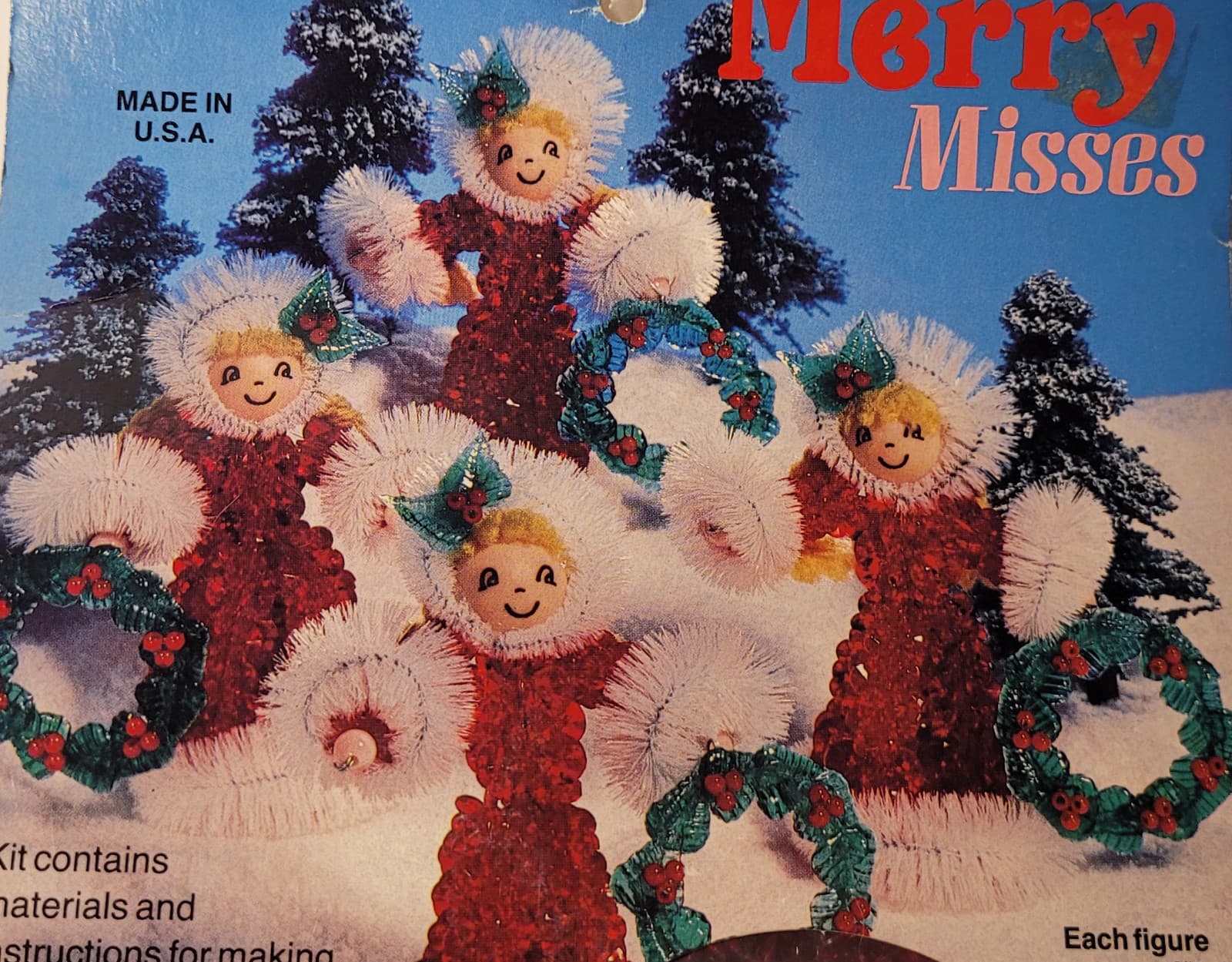 BEADERY Beaded Christmas Decoration Kit Merry Misses