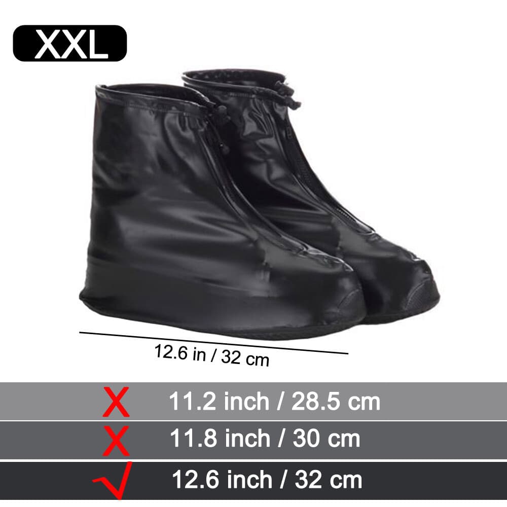 Anti-slip Rubber Reusable Rain Snow Boot Shoe Covers Waterproof Shoes Protector