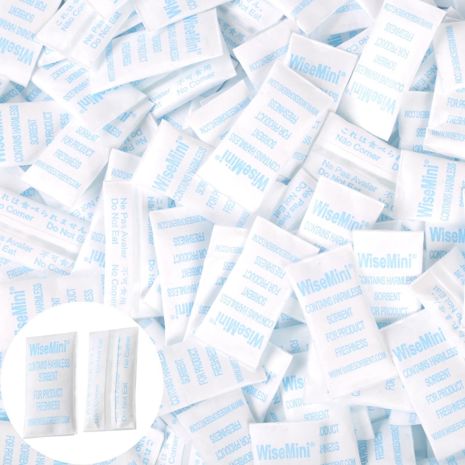 500 Packs 0.5g Silica Gel, Food Grade Moisture Absorber Desiccants Food Storage