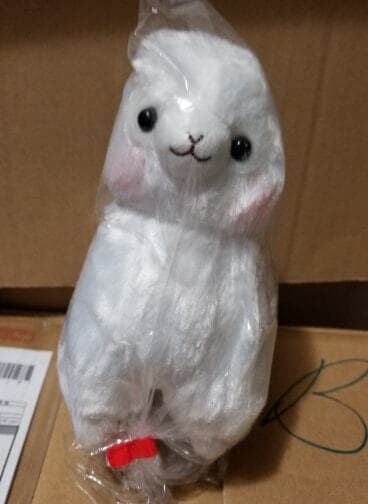 Amuse Alpacasso Alpaca llama plush Small mini version Japan Toreba 6.5 in