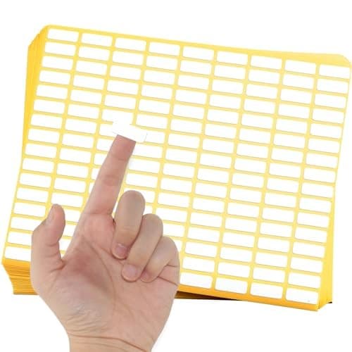 Pack of 6480, 45 Sheet White Rectangle Labels Small Blank Stickers Self