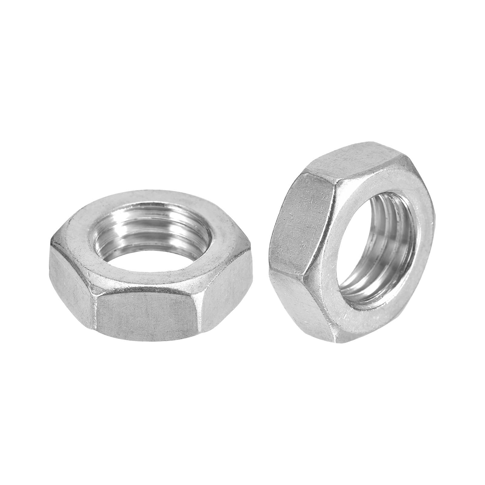 Hex Nuts (3/4"-10) 5Pcs 316 Steel Coarse Thread Nut Silver