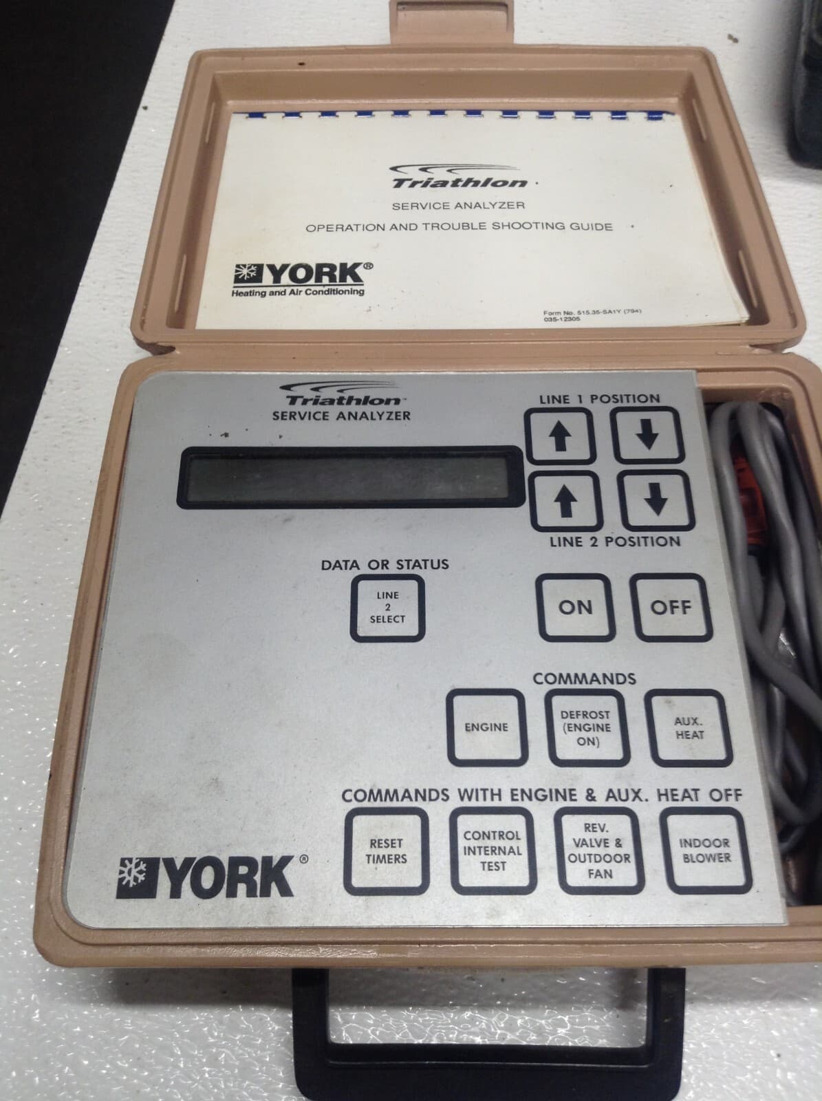 York Triathlon Service Analyzer HV/AC Diagnostic Tool Case & Manual