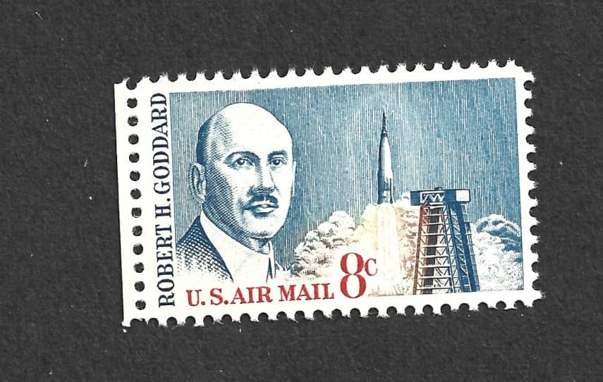 US STAMP C69 AIRMAIL 8 CENT R.H. GODDARD MINT NH OG FREE SHIP