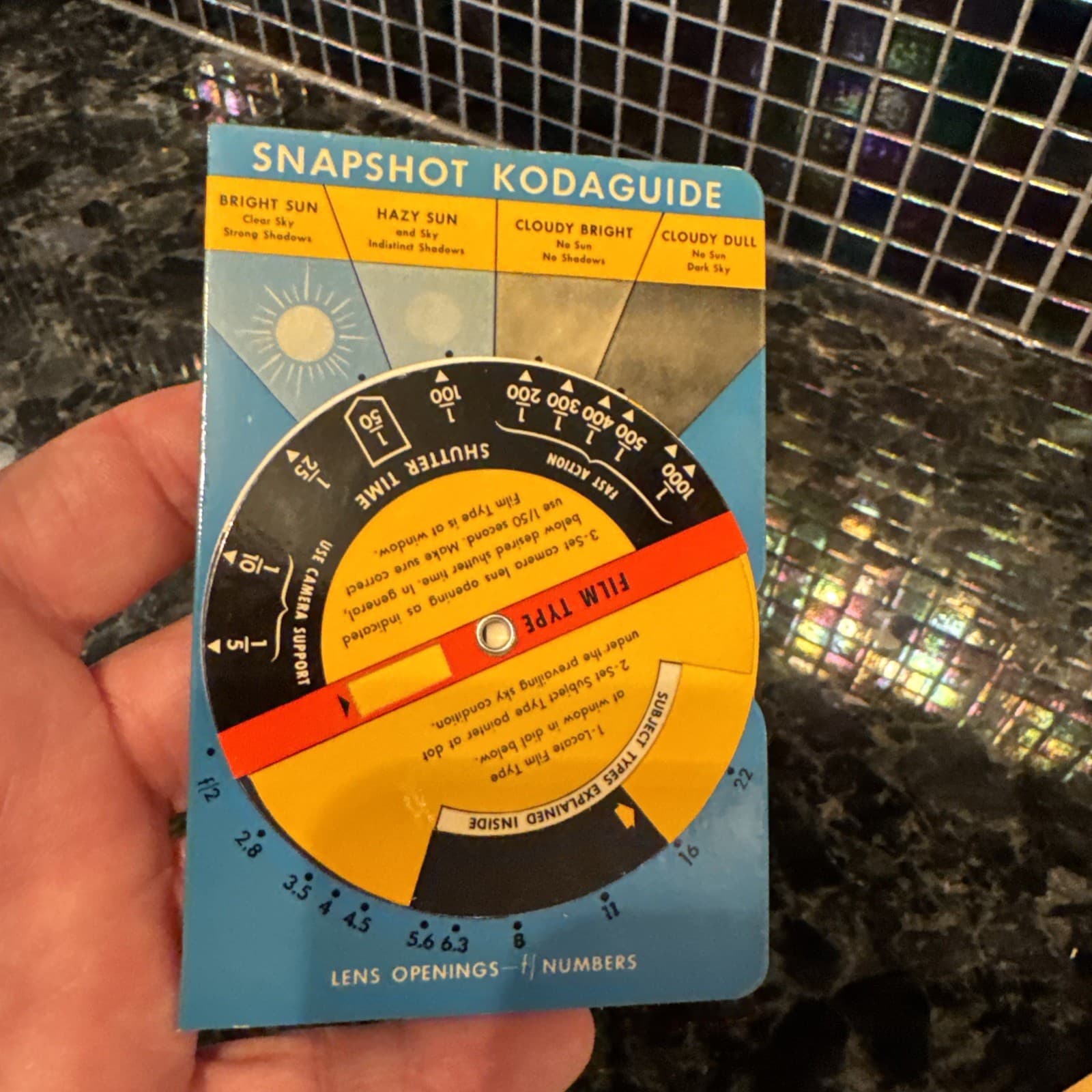 Vintage 1930s-40s KODAK SNAPSHOT Kodaguide Exposure Calculator 25 Cents