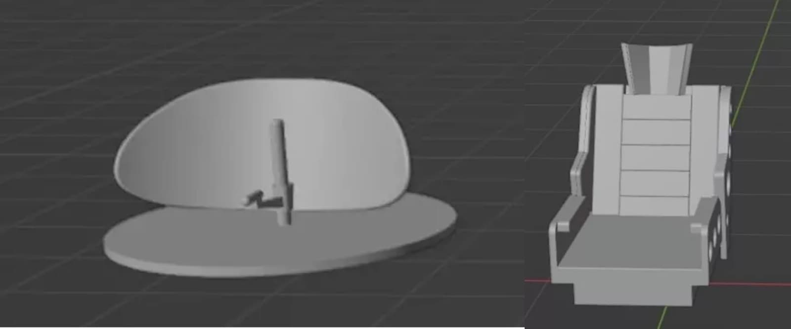 Lost in Space Jupiter 2 Astrogator Nav Dish 2 Control Seats 1:35 1:24 3D Print