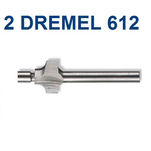 2 NEW DREMEL AUTHENTIC 3/32" 612 ROUTER BIT 1/8" SHANK